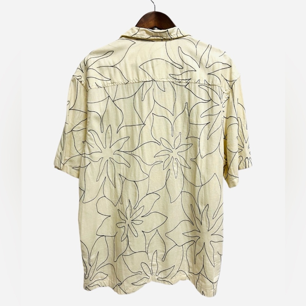 Madewell Embroidered Easy Short-Sleeve Shirt In Antique Cream Size M NWT - Picture 3 of 9
